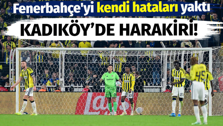 Fenerbahçe Elindeki Maçı Verdi